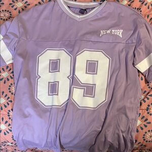 SHEIN Lavender Striped Top